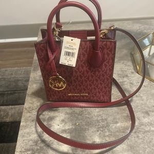 Mercer Extra-Small Logo and Leather Crossbody Bag